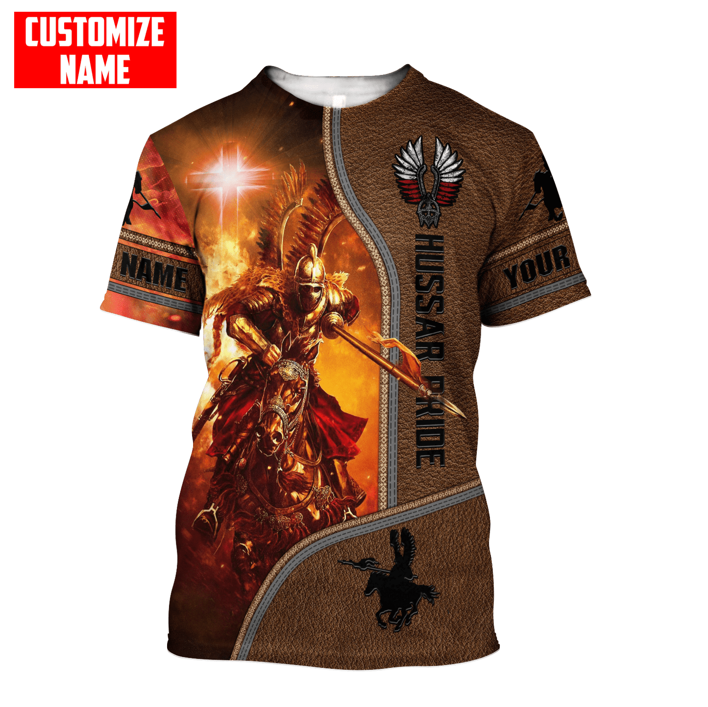 Premium Winged Hussars Pride Custom name 3D Printed Shirts