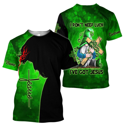 Irish Jesus 3D All Over Printed Unisex Shirts For Men And Women