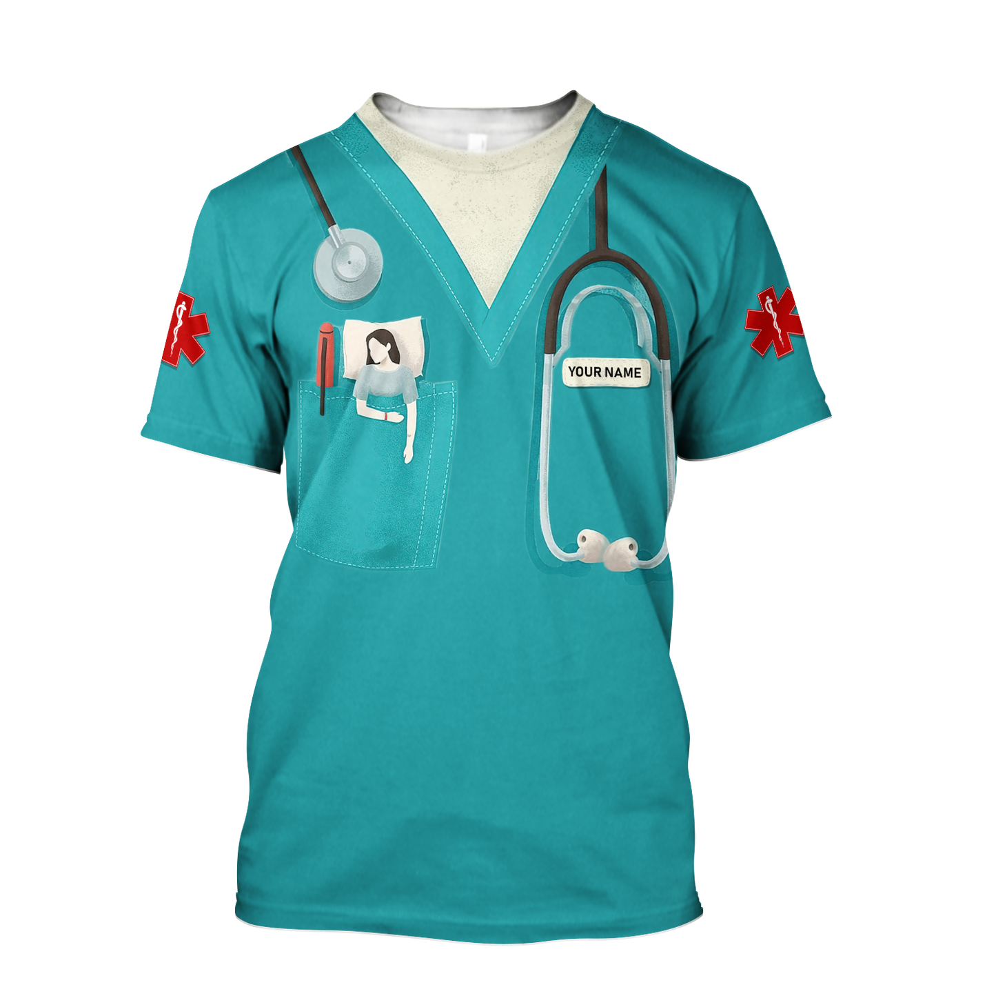 Premium Nurse Customize 3D All Over Printed Unisex Shirts