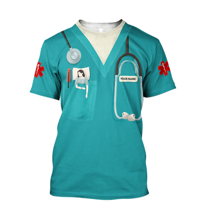 Premium Nurse Customize 3D All Over Printed Unisex Shirts