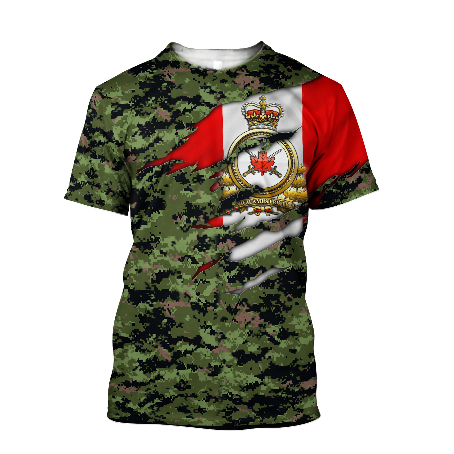 Canadian Army Pullover 3D All Over Printed Shirts PD11032103