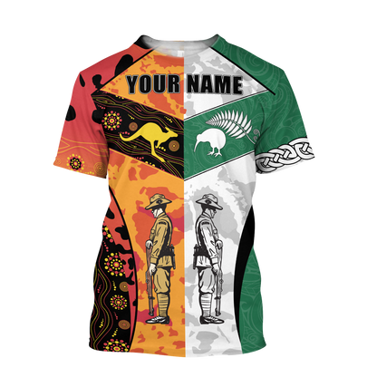Custom Name Australia Aboriginal And New Zealand Maori 3D All Over Printed Unisex