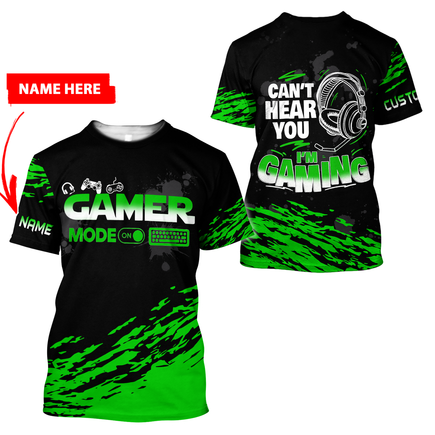 Can't Hear You I'm Gaming Personalized Name PD29042101