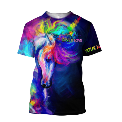 Custom Name XT Love is Love 3D Printed Shirt TNA31052102VH
