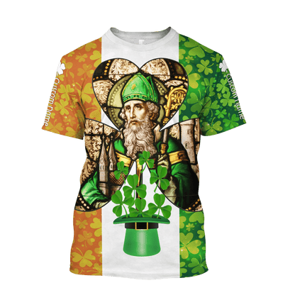 Custom name Ireland Saint Patrick's Day 3D Design print shirts