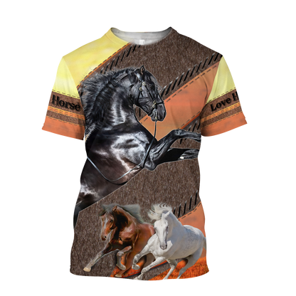 Love Horse 3D All Over Printed Hoodie For Men And Women HHT25112002CL