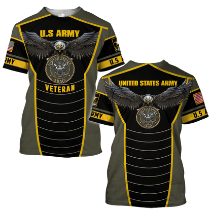 U.S Army veteran Eagle Pride design 3d print shirts VP20012101