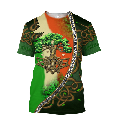 Premium Personalized Name Irish Saint Patrick's Day 3D All Over Printed Unisex Shirts
