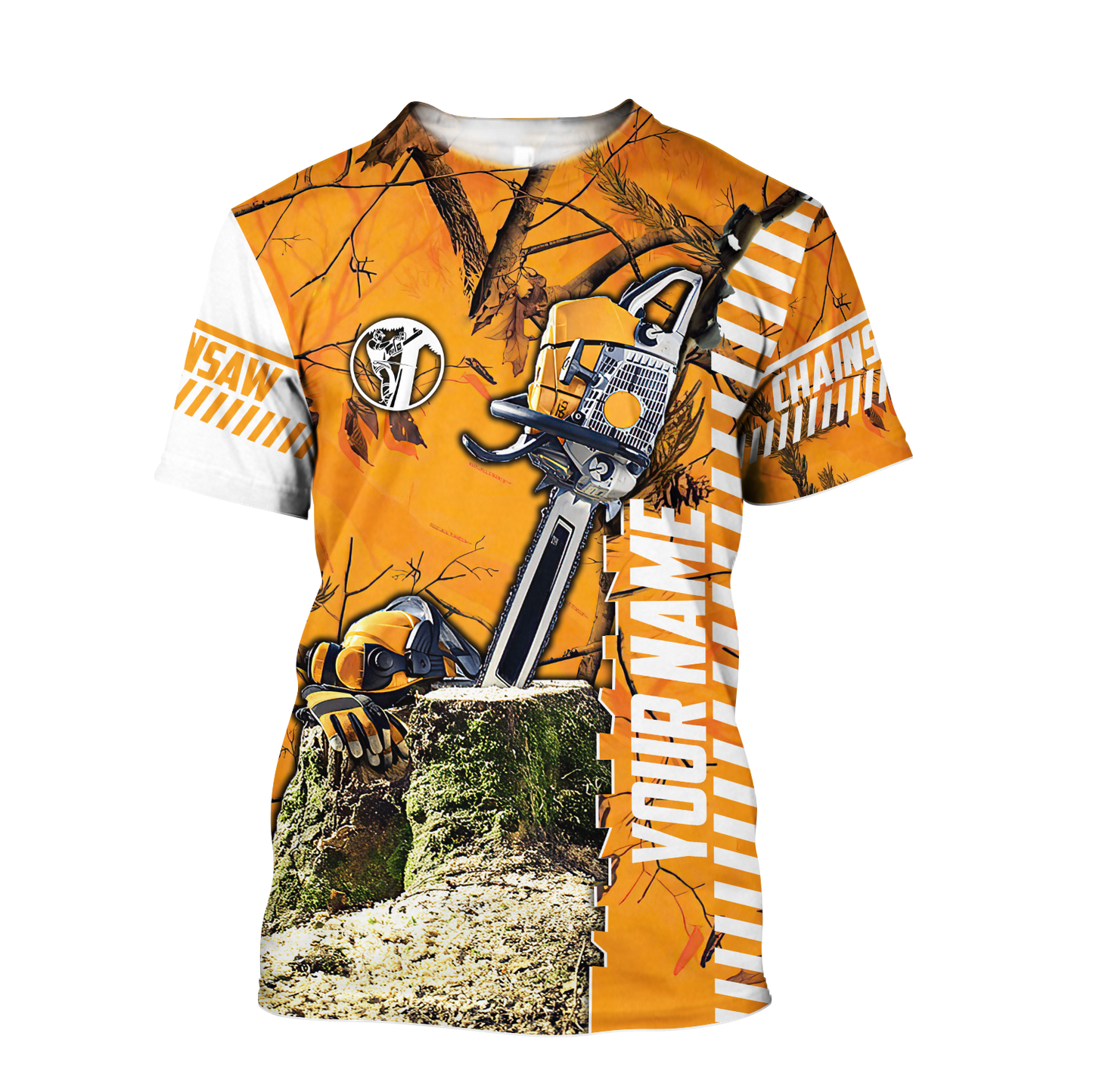 Customize Name Chainsaw 3D All Over Printed Unisex Shirts