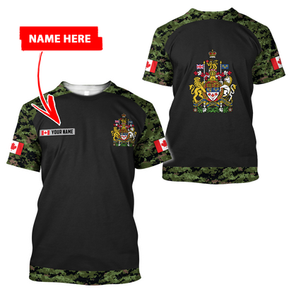 Personalized Name XT Canada Coat of Arms 3D All Clothes PD16032103