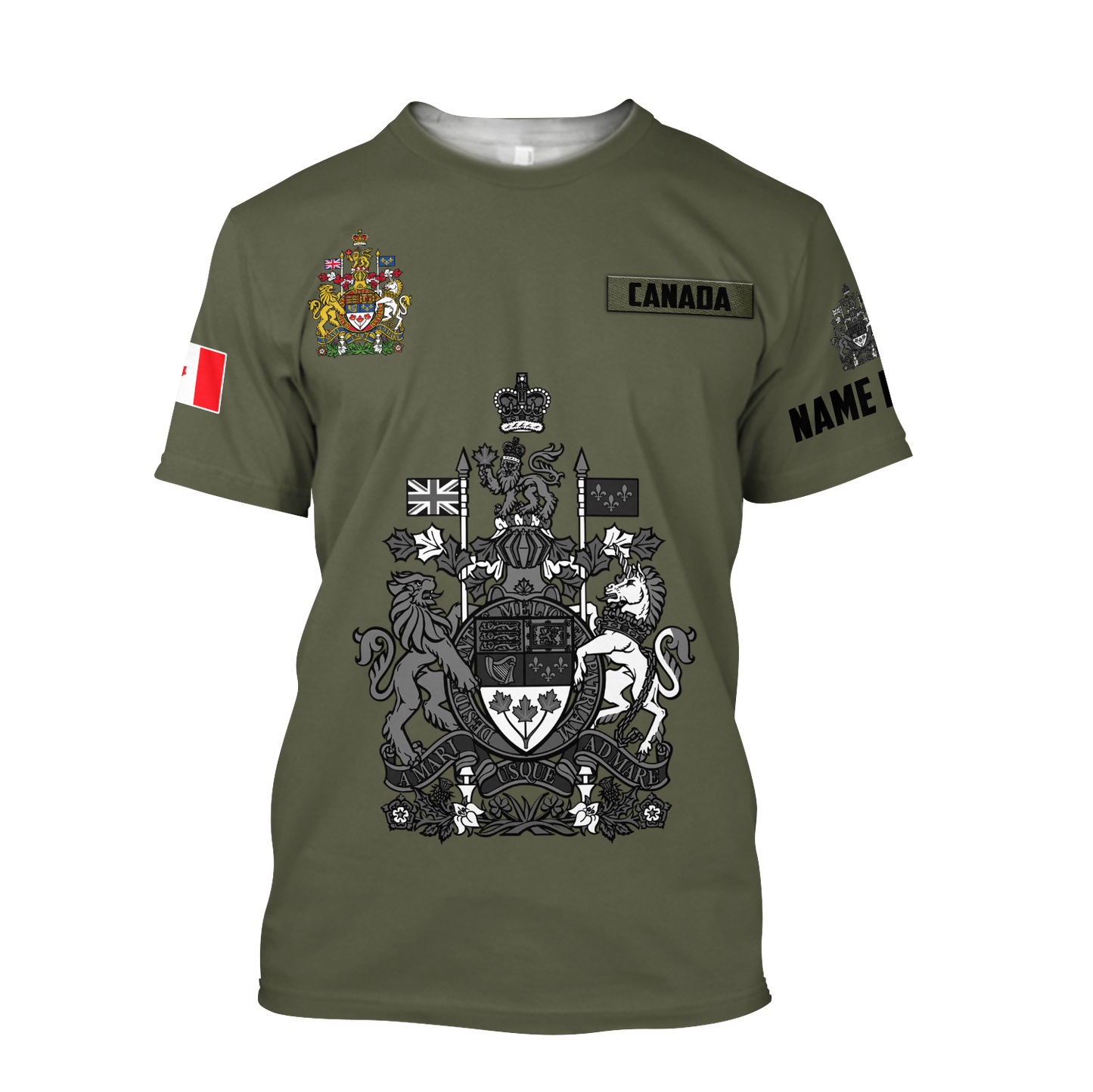 Custom Name XT Canada Day 3D Printed shirts