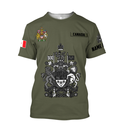 Custom Name XT Canada Day 3D Printed shirts