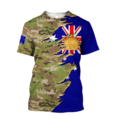 Australian Veteran - Jesus 3D All Over Printed Shirts MH10032107