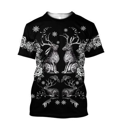 Premium Jackalope 3D All Over Printed Unisex Shirts