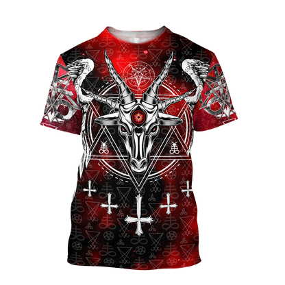 3D All Over Printed Satanic Unisex Shirts