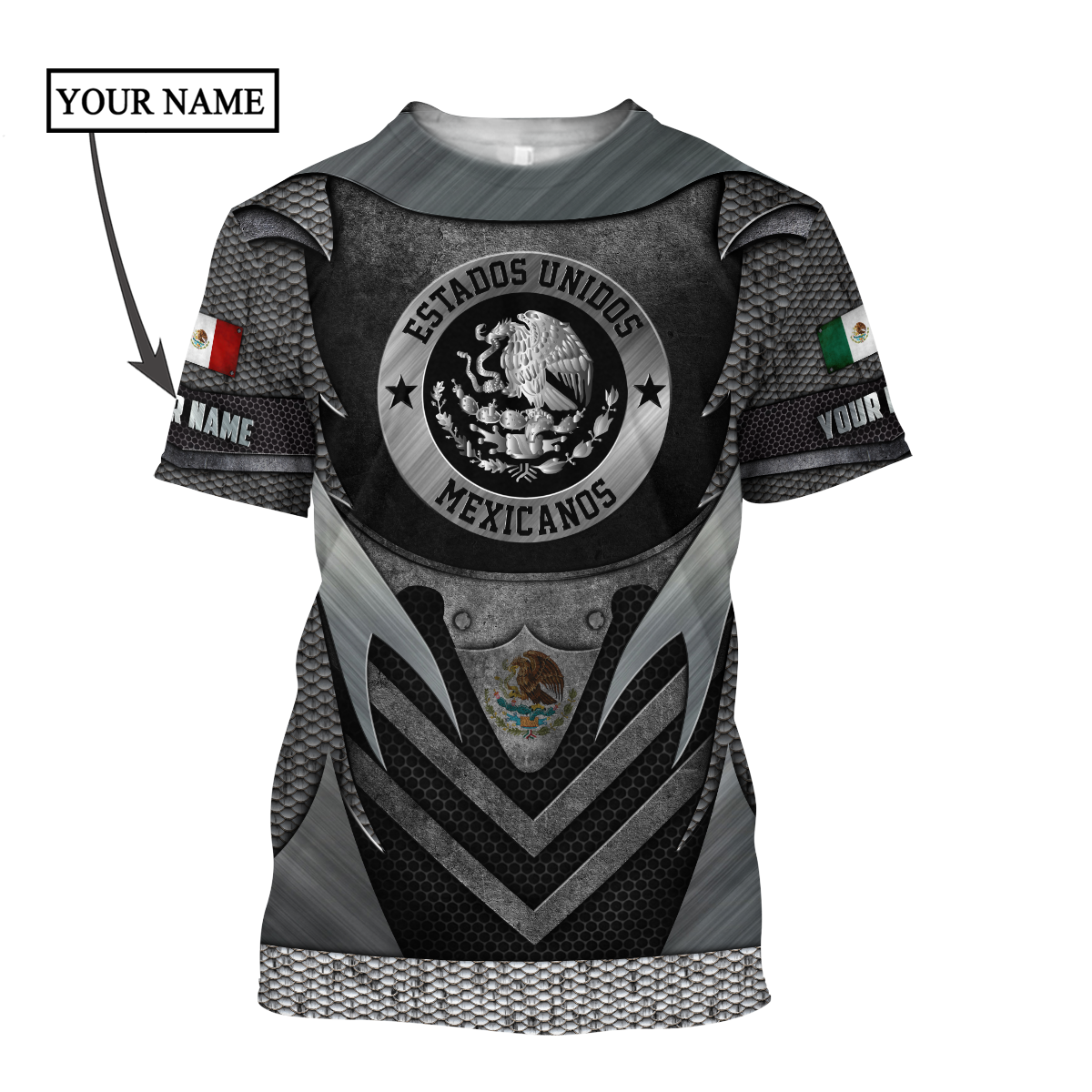 Personalized Mexico 3D All Over Printed Hoodie