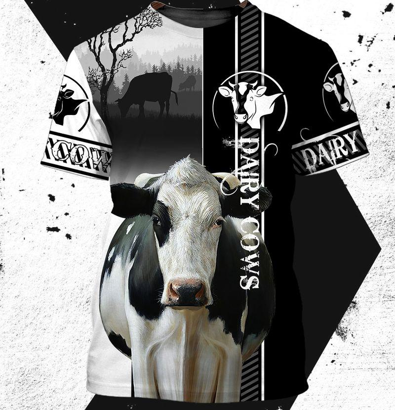 Premium Farmer Cow 3D All Over Printed Unisex Shirts