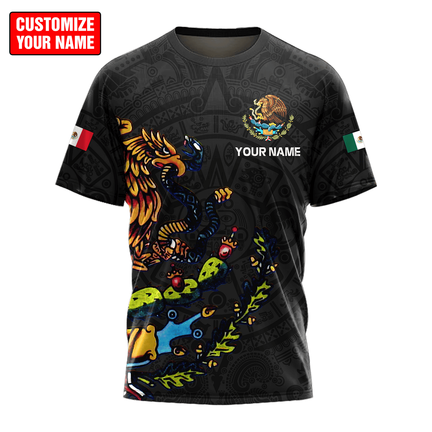 Personalized Name Mexico 3D All Over Printed Unisex