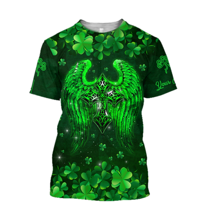 Irish By Blood Custom Name 3D All Over Printed Shirts For Men and Women