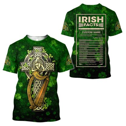 Irish Facts 3D All Over Printed Unisex Shirts PD03022101