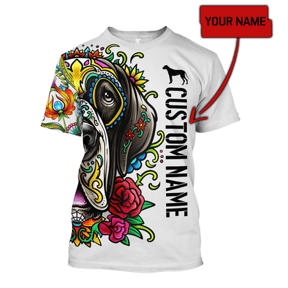 Customize Name Dog 3D All Over Printed Unisex Shirts