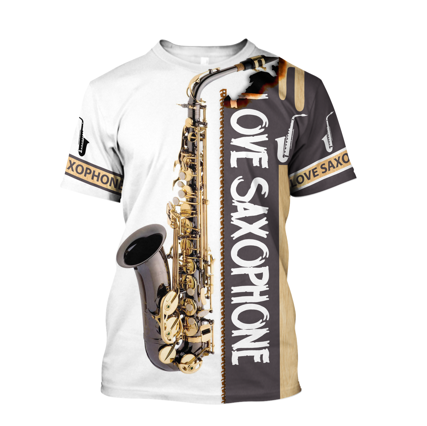 Saxophone Musical Instrument 3D All Over Printed Shirts For Men And Women