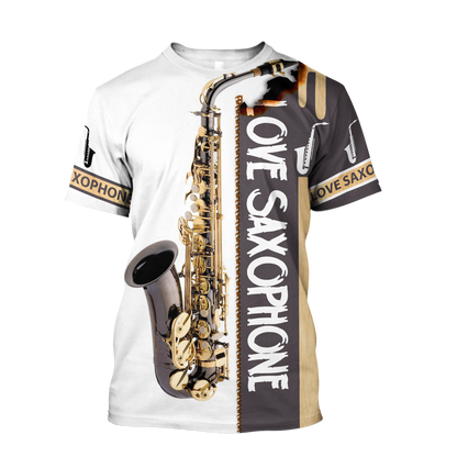 Saxophone Musical Instrument 3D All Over Printed Shirts For Men And Women