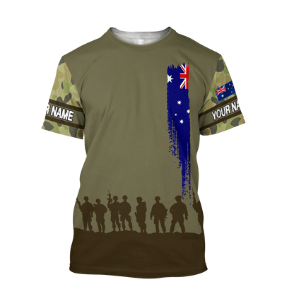 Personalized Name - The Australian Army 3D All Over Printed Shirts DA13032105