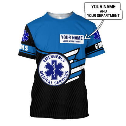 Personalized Name EMS 3D All Over Printed Unisex Shirts Ver 5