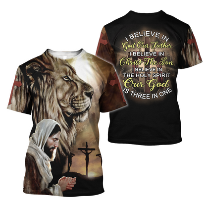 Lion Jesus 3D All Over Printed Shirts