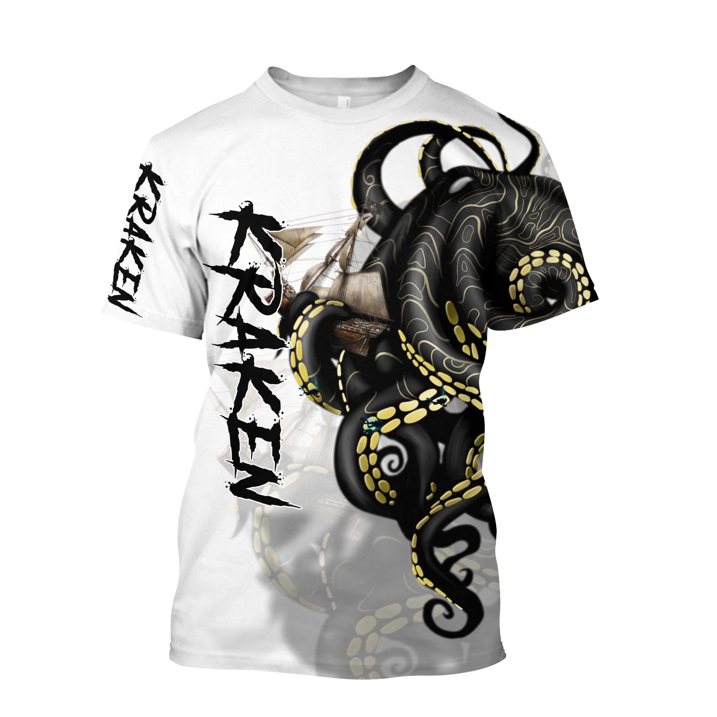 Premium Unisex Hoodie Kraken Octopus King of The Seven Seas III ML