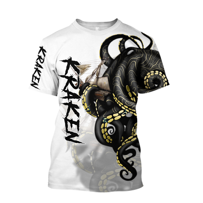 Premium Unisex Hoodie Kraken Octopus King of The Seven Seas III ML