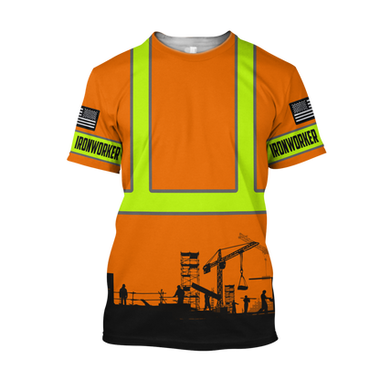 Ironworker 3D All Over Printed Unisex Shirts TN