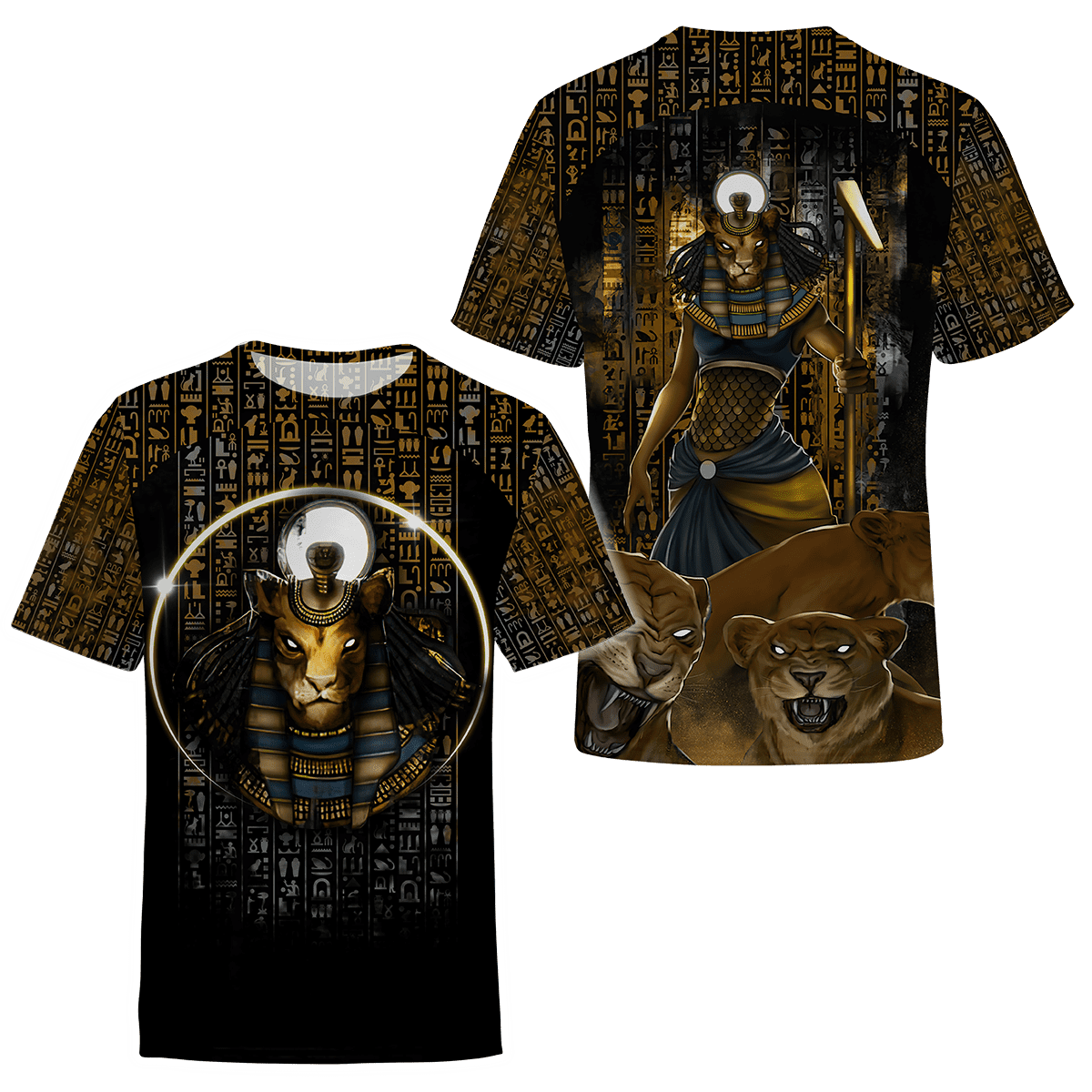The Gods of Egypt - Sekhmet 3D All Over Printed Unisex Shirts