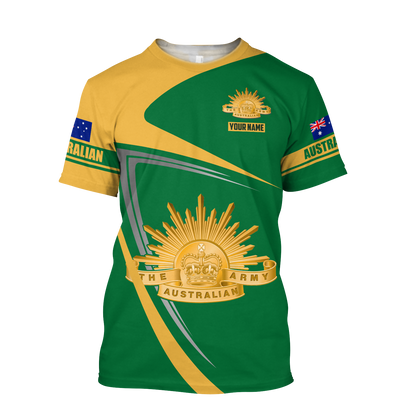 Personalized Australian Army National Colours of Australia 3D Printed Unisex Shirts TN
