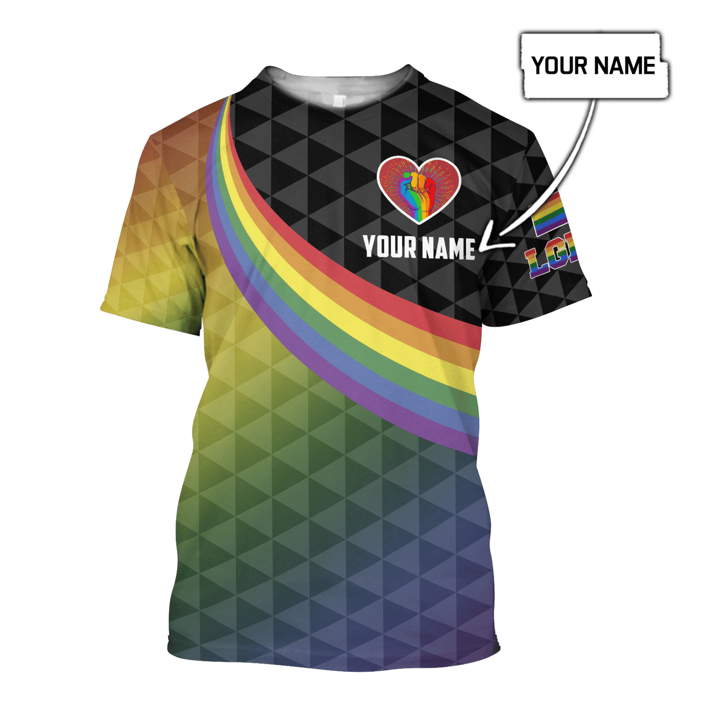 Customize Name LGBT Pride Hoodie For Men And Women DD08052105