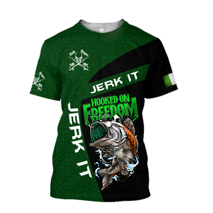 Ireland Fishing St.Patrick day Irish 3D print shirt