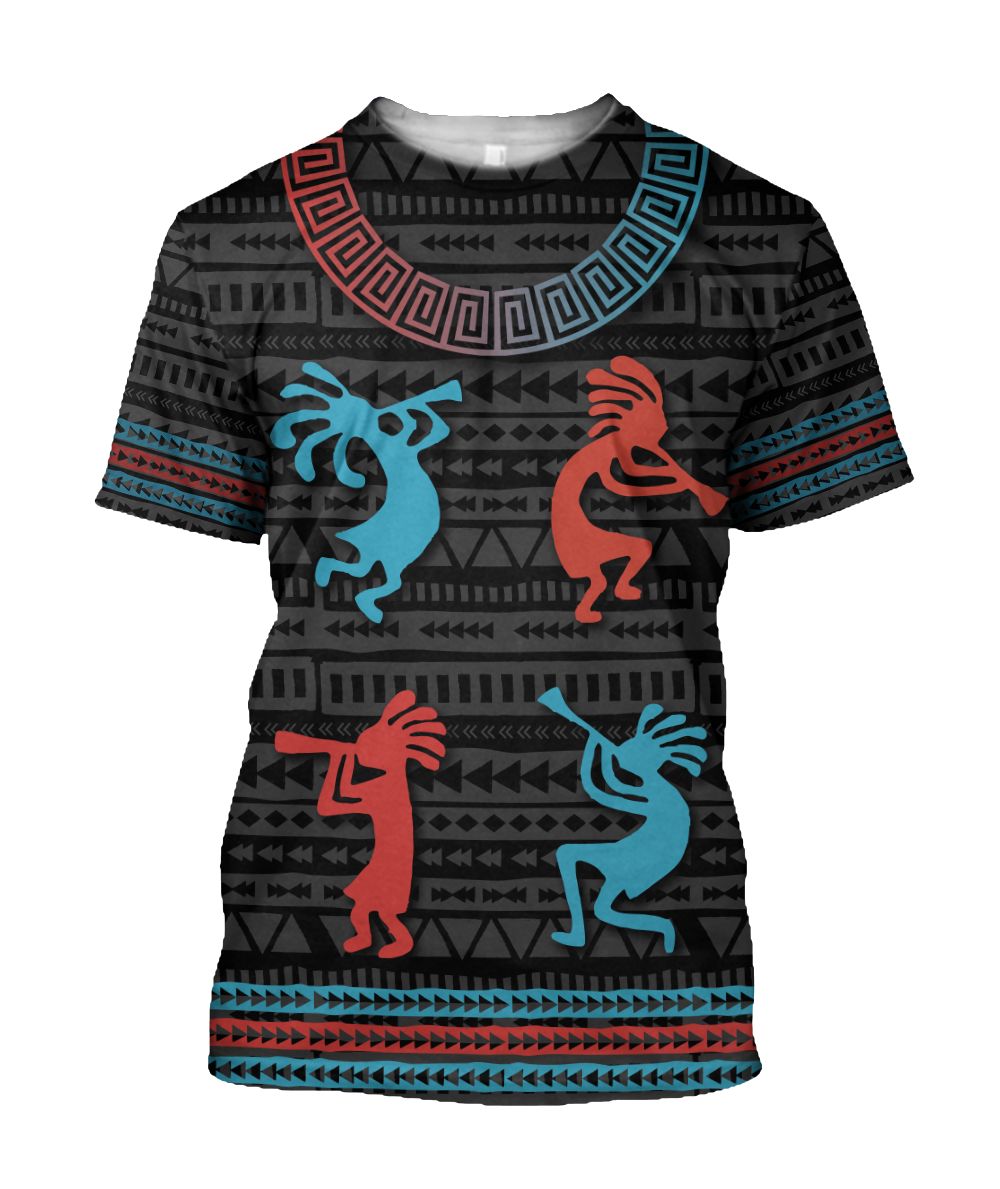 Kokopelli Color 3D All Over Printed Shirts DZ28052101 NT