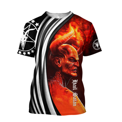 3D All Over Printed Satanic Evil Unisex Shirts