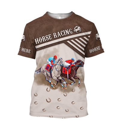 Personalized Horse Racing 3D All Over Printed Unisex Shirts