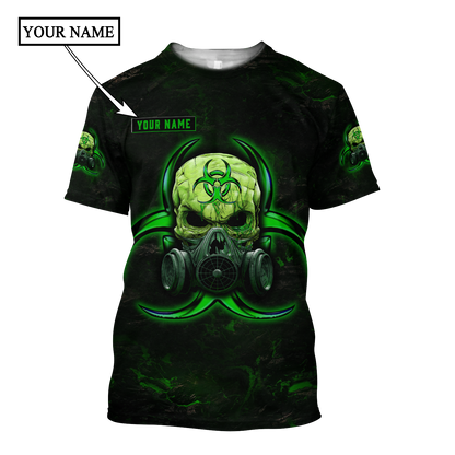 Customize Name Green Skull Hoodie For Men And Women DD01042101