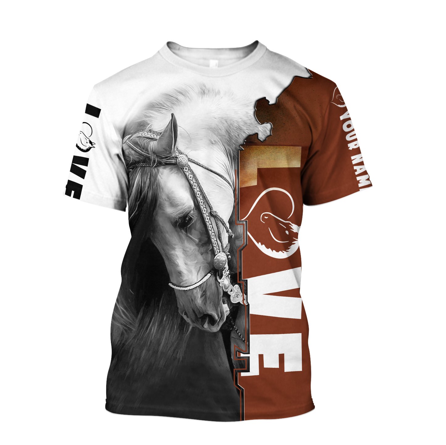 Personalized Name Premium Love Horse 3D All Over Printed Unisex Shirts SN06032106