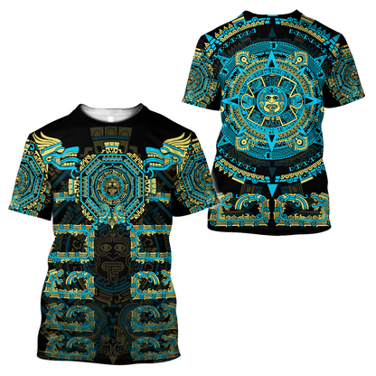 Aztec Mexico 3D All Over Printed Unisex Shirts For Men And Women