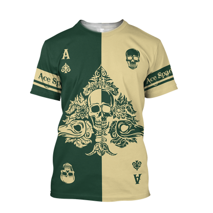 Ace Spade 3D All Over Printed Unisex Shirts