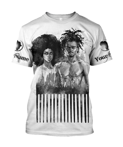 African American Persionalized Your Name 3D All Over Printed Shirts JJ20052103 KT