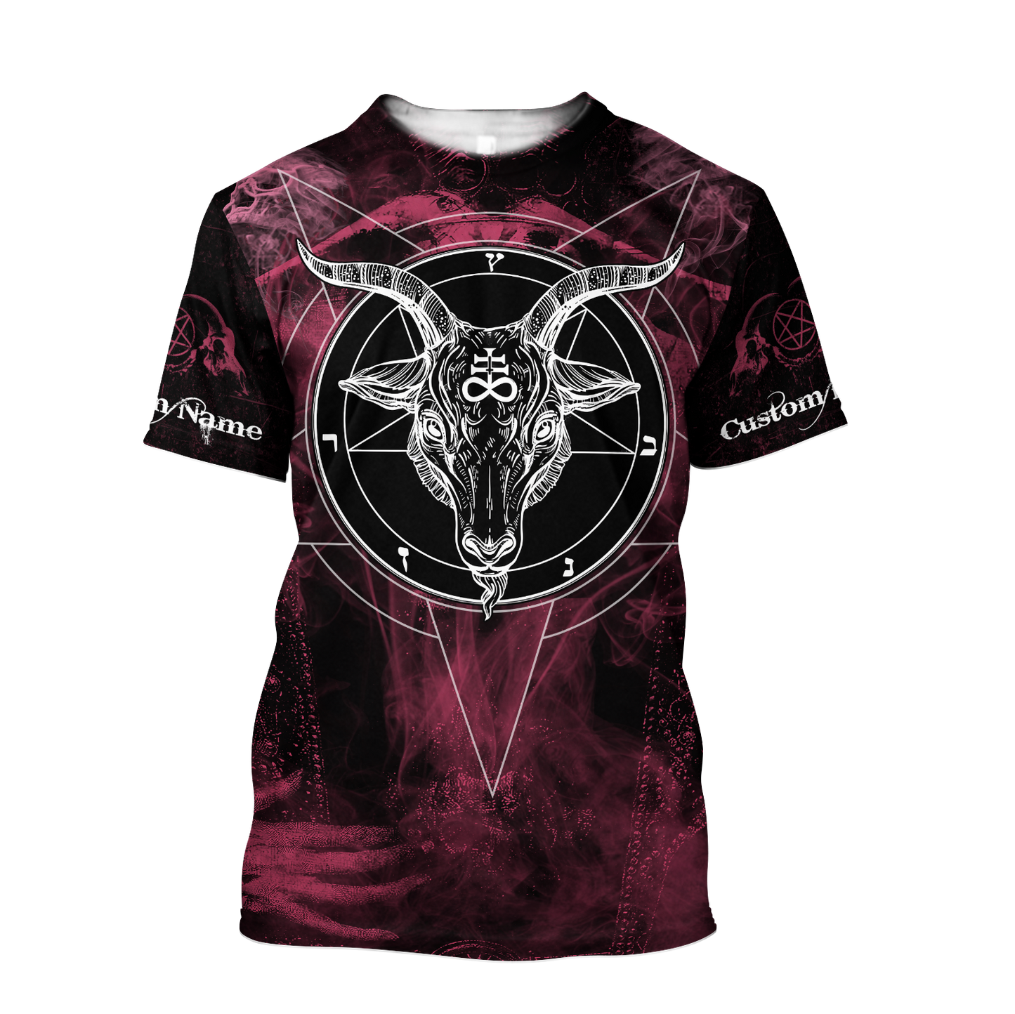 3D All Over Printed  Satanic Unisex Shirts Custom Name XT PD02022101
