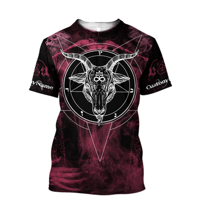 3D All Over Printed  Satanic Unisex Shirts Custom Name XT PD02022101
