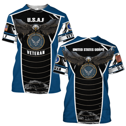 U.S Airforce veteran Eagle Pride design 3d print shirts VP21012101