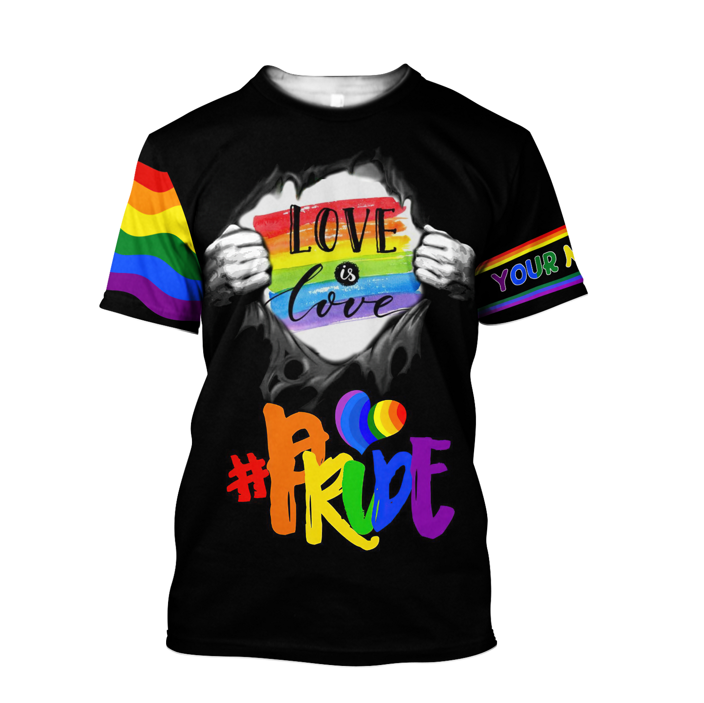 Customize Name LGBT Pride Hoodie For Men And Women SN07052101