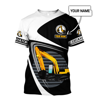 Custom Name XT Excavator 3D Printed shirts